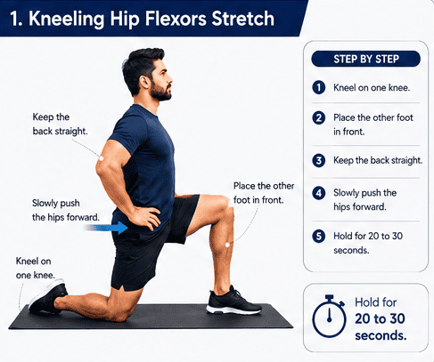 Kneeling Hip Flexors Stretch